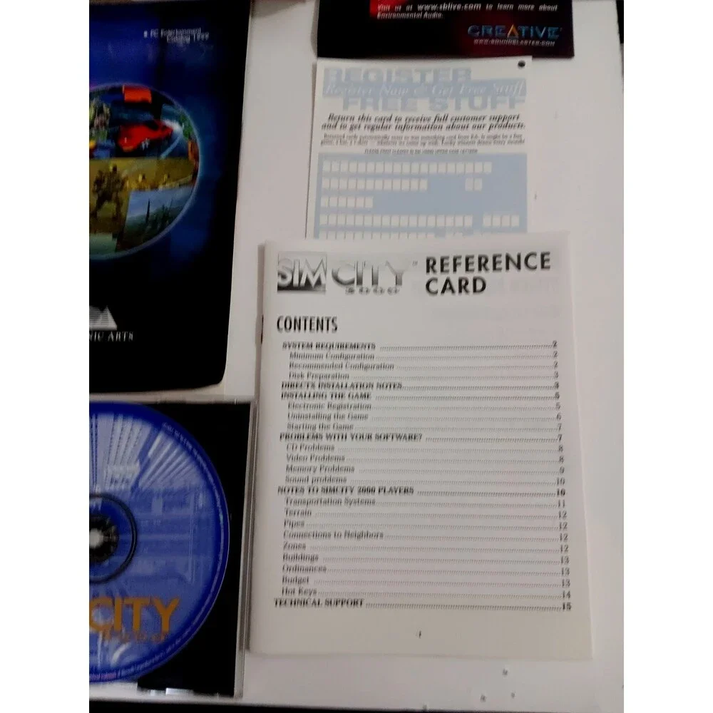 SimCity 3000 (PC, 1998) Complete Original Paperwork